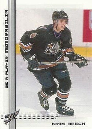 #398 Kris Beech - Washington Capitals - 2000-01 Be a Player Memorabilia Hockey