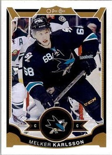 #398 Melker Karlsson - San Jose Sharks - 2015-16 O-Pee-Chee Hockey