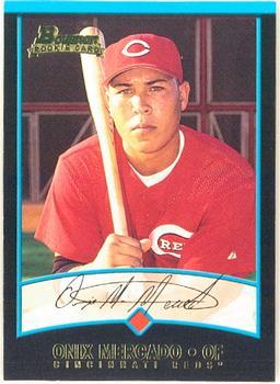 #398 Onix Mercado - Cincinnati Reds - 2001 Bowman Baseball
