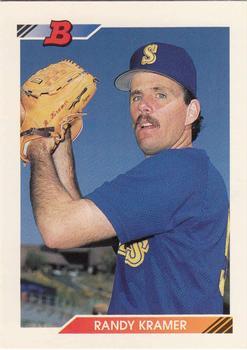 #398 Randy Kramer - Seattle Mariners - 1992 Bowman Baseball