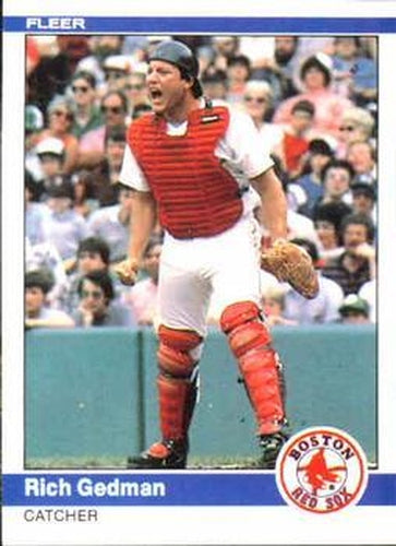 #398 Rich Gedman - Boston Red Sox - 1984 Fleer Baseball