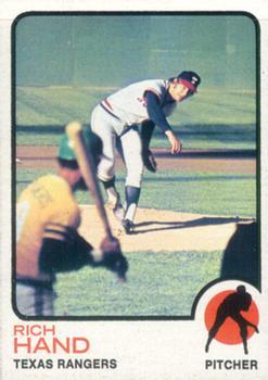 #398 Rich Hand - Texas Rangers - 1973 Topps Baseball