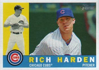 #398 Rich Harden - Chicago Cubs - 2009 Topps Heritage Baseball