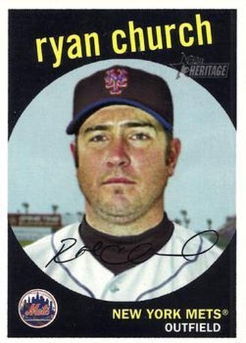 #398 Ryan Church - New York Mets - 2008 Topps Heritage Baseball