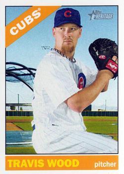 #398 Travis Wood - Chicago Cubs - 2015 Topps Heritage Baseball