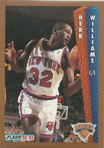 #398 Herb Williams - New York Knicks - 1992-93 Fleer Basketball