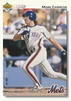 #398 Mark Carreon - New York Mets - 1992 Upper Deck Baseball