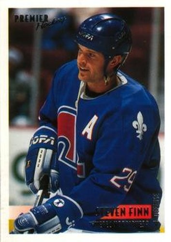 #398 Steven Finn - Quebec Nordiques - 1994-95 O-Pee-Chee Premier Hockey