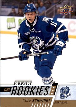 #398 Cole Schwindt - Mississauga Steelheads - 2017-18 Upper Deck CHL Hockey