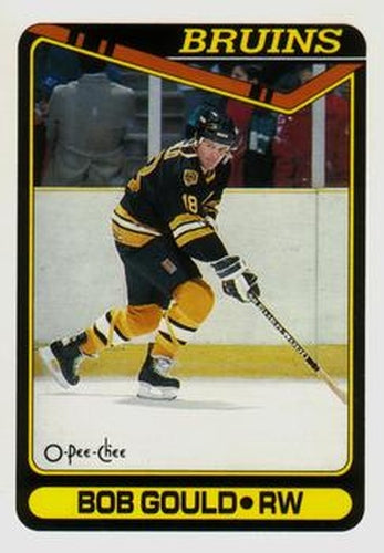 #398 Bob Gould - Boston Bruins - 1990-91 O-Pee-Chee Hockey