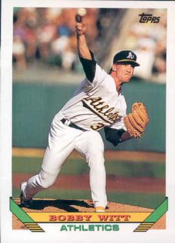 #398 Bobby Witt - Oakland Athletics - 1993 Topps Baseball
