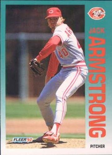 #398 Jack Armstrong - Cincinnati Reds - 1992 Fleer Baseball