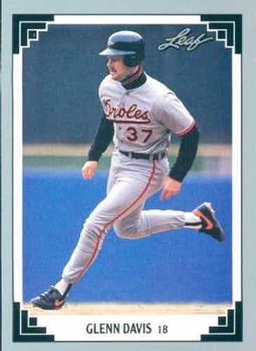 #398 Glenn Davis - Baltimore Orioles - 1991 Leaf Baseball