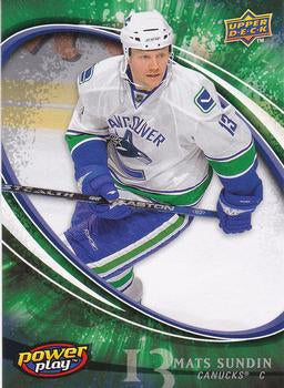 #398 Mats Sundin - Vancouver Canucks - 2008-09 Upper Deck Power Play Box Set Hockey