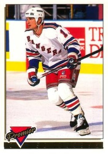 #398 Ed Olczyk - New York Rangers - 1993-94 O-Pee-Chee Premier Hockey - Gold