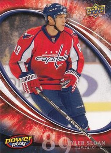 #399 Tyler Sloan - Washington Capitals - 2008-09 Upper Deck Power Play Box Set Hockey