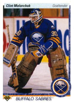 #399 Clint Malarchuk - Buffalo Sabres - 1990-91 Upper Deck Hockey