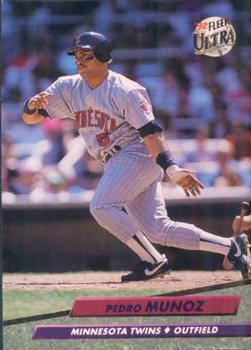 #399 Pedro Munoz - Minnesota Twins - 1992 Ultra Baseball