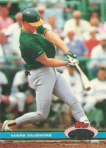 #399 Mark McGwire - Oakland Athletics - 1991 Stadium Club Baseball