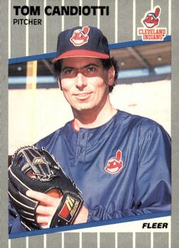 #399 Tom Candiotti - Cleveland Indians - 1989 Fleer Baseball
