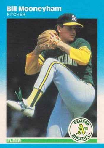 #399 Bill Mooneyham - Oakland Athletics - 1987 Fleer Baseball