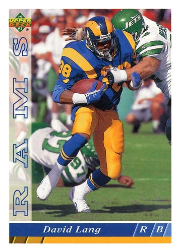 #399 David Lang - Los Angeles Rams - 1993 Upper Deck Football