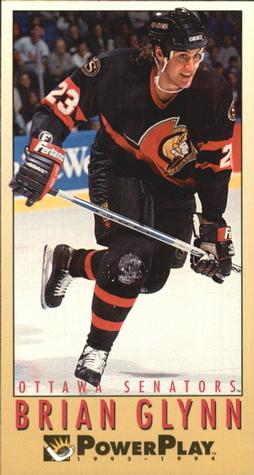 #399 Brian Glynn - Ottawa Senators - 1993-94 Fleer PowerPlay Hockey