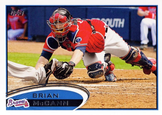 #399 Brian McCann - Atlanta Braves - 2012 Topps Baseball