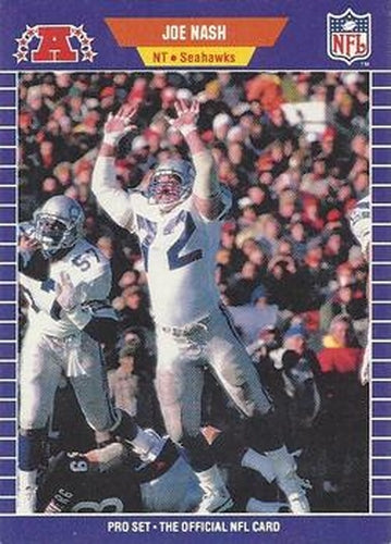 #399 Joe Nash - Seattle Seahawks - 1989 Pro Set Football