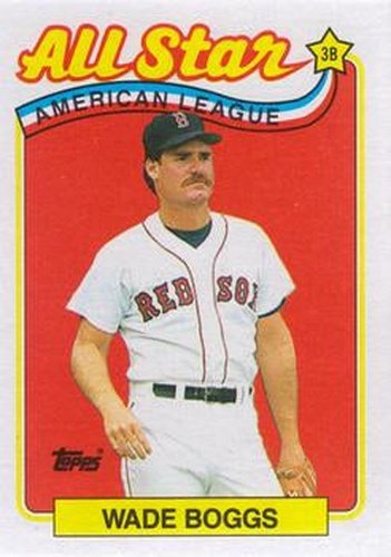 #399 Wade Boggs - Boston Red Sox - 1989 Topps Baseball