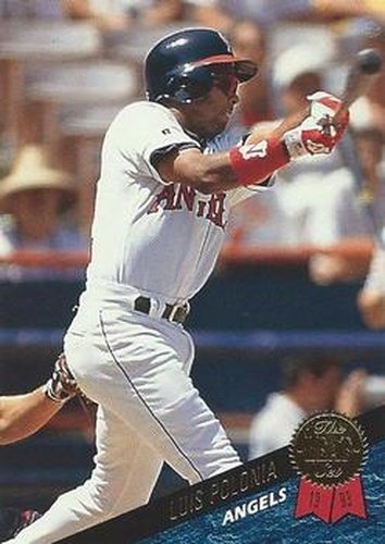 #399 Luis Polonia - California Angels - 1993 Leaf Baseball