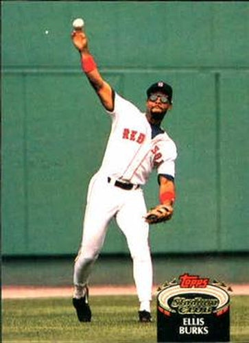 #399 Ellis Burks - Boston Red Sox - 1992 Stadium Club Baseball