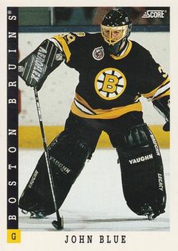 #399 John Blue - Boston Bruins - 1993-94 Score Canadian Hockey