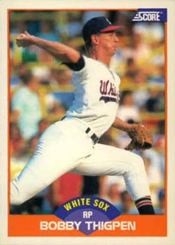 #399 Bobby Thigpen - Chicago White Sox - 1989 Score Baseball
