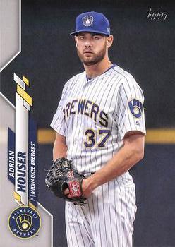 #399 Adrian Houser - Milwaukee Brewers - 2020 Topps Baseball