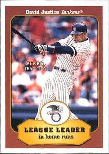#399 David Justice - New York Yankees - 2001 Fleer Tradition Baseball