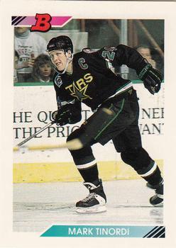 #399 Mark Tinordi - Minnesota North Stars - 1992-93 Bowman Hockey