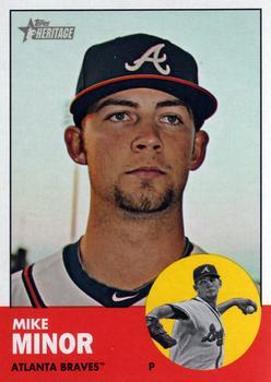 #399 Mike Minor - Atlanta Braves - 2012 Topps Heritage Baseball