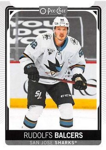 #399 Rudolfs Balcers - San Jose Sharks - 2021-22 O-Pee-Chee Hockey