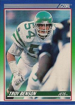 #399 Troy Benson - New York Jets - 1990 Score Football
