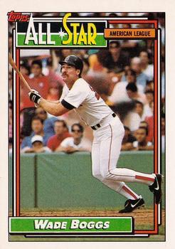 #399 Wade Boggs - Boston Red Sox - 1992 Topps Baseball