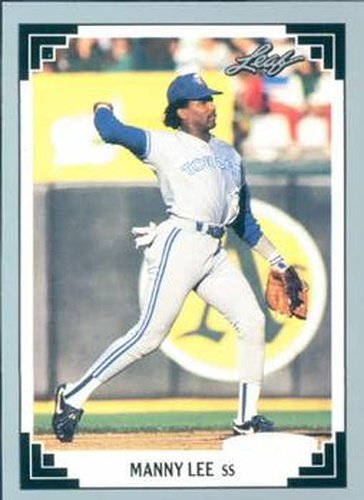 #399 Manny Lee - Toronto Blue Jays - 1991 Leaf Baseball