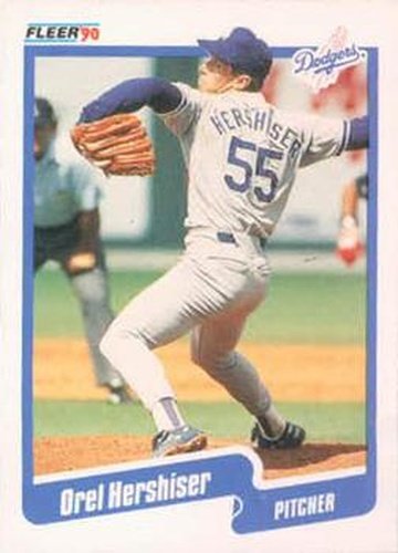 #399 Orel Hershiser - Los Angeles Dodgers - 1990 Fleer USA Baseball