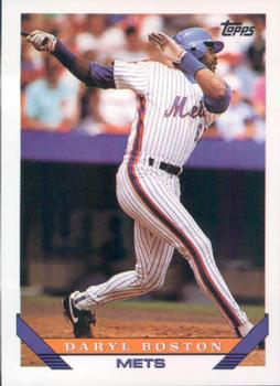 #399 Daryl Boston - New York Mets - 1993 Topps Baseball