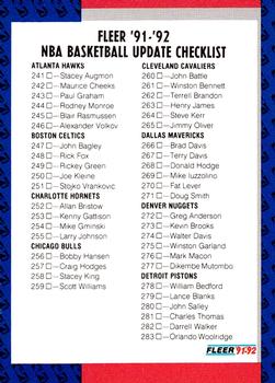 #399 Checklist 241-324 - 1991-92 Fleer Basketball