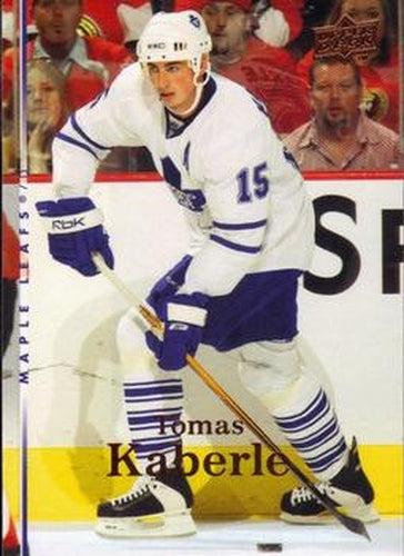 #399 Tomas Kaberle - Toronto Maple Leafs - 2007-08 Upper Deck Hockey