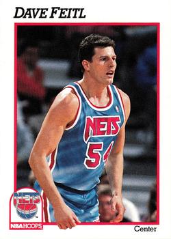 #399 Dave Feitl - New Jersey Nets - 1991-92 Hoops Basketball
