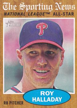 #399 Roy Halladay - Philadelphia Phillies - 2011 Topps Heritage Baseball