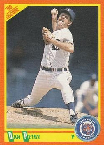 #39T Dan Petry - Detroit Tigers - 1990 Score Rookie & Traded Baseball
