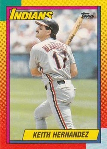 #39T Keith Hernandez - Cleveland Indians - 1990 Topps Traded Baseball